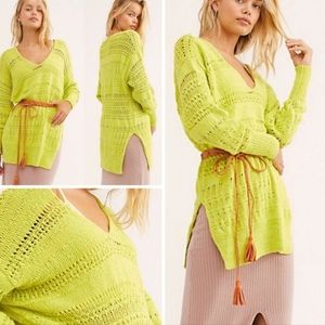 Free People All Season Hot Tropics Tunic Sweater